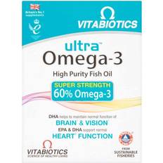 Fatty Acids Vitabiotics Ultra Omega-3 High Purity Fish Oil 60 Capsules