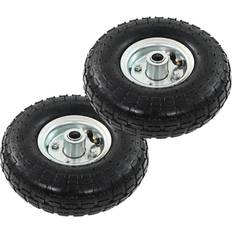 Sack Truck Wheels 2 pcs Rubber 4.10/3.50-4 (260x83)