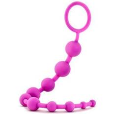 Blush Novelties Anal Beads Blush Novelties Luxe Silicone 10 Beads Fuchsia in stock