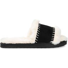 Faux Leather Slippers Journee Collection Mardie - Black