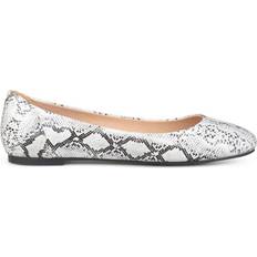 Faux Leather Ballerinas Journee Collection Kavn - Snake