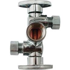 Keeney K2901dhlf Three-way Quarter Turn Dual Shut-off Valve, 250 Psi