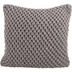 Saro Lifestyle Knitted Design Complete Decoration Pillows Grey (50.8x50.8cm)