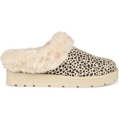 Faux Fur Outdoor Slippers Journee Collection Whisp - Animal