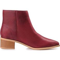 Block Heel Chelsea Boots Journee Collection Sadiya - Wine