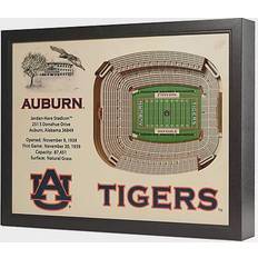 NCAA Auburn University Stadium Views Framed Art 63.5x48.3cm