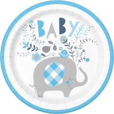 Disposable Plates Elephant Baby 8pcs