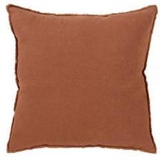 Linen Pillows Saro Lifestyle Fringed Complete Decoration Pillows Terracotta (50.8x50.8cm)