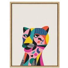 Kate & Laurel Sylvie Tiger Framed Art 45.7x61cm