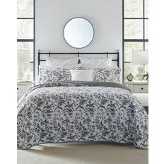 Laura Ashley Amberley Quilts White, Black (223.52x172.72cm)