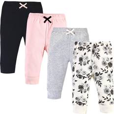 Touched By Nature Organic Cotton Pants 4-pack - Black Floral (10162563)