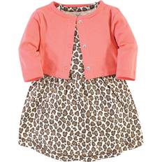 Babies Dresses Touched By Nature Organic Cotton Dress & Cardigan - Leopard ( 10163419)