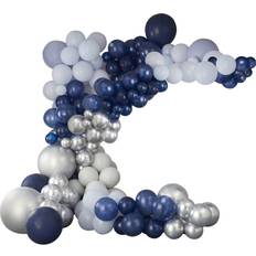 Hopea Ilmapallokaaret Ginger Ray Blue & Silver Balloon Arch