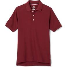 French Toast Boy's Short Sleeve Pique Polo - Burgundy