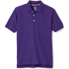 French Toast Boy's Short Sleeve Pique Polo - Purple