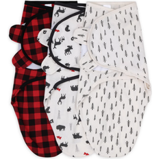 The Peanutshell Swaddle Wrap Plaid Woodland 3-pack