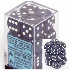 Chessex d6 16mm Stealth (12) New