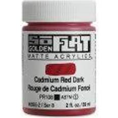 Golden SoFlat Matte Acrylic Paint Cadmium Red Dark, 59 ml, Jar