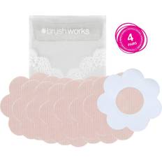 Best Accesorios de Lencería Brushworks Cubrepezones Nude Satin Nipple Covers