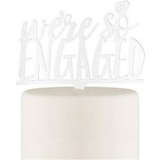 Weddingstar Were So Engaged Cake Decoration
