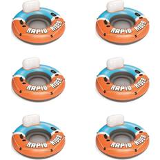 Blow up toys Bestway Orange CoolerZ Rapid Rider Inflatable Blow Up Pool Chair Tube (6-Pack)