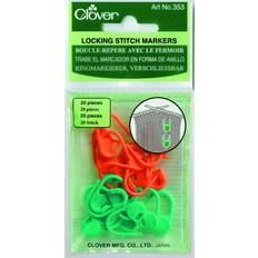 Marqueurs de maille Clover Boucles-Repères Avec Fermoir Multicolore