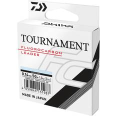 Blanc Fils de pêche Daiwa Fluorocarbone Tournament FC Leader 2021 Diamètre 50/100, Résistance 14,5 kg