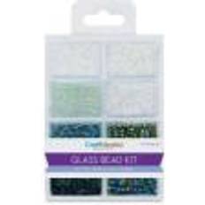 Black Crafts Glass Bead Kit 45g-Black & White Classic