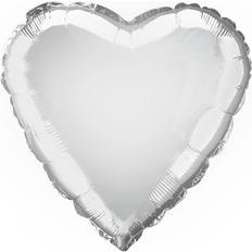 Valentinsdag Tekst- & Temaballoner Ballongkungen Folieballon Hjerte Sølv