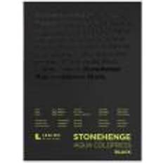 Black Watercolor Paper Stonehenge Aqua Black Coldpress Pad, 9"X12" 15 Sheets, Black, 140lb