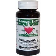 Vitamins & Supplements Kroeger Herb Ashwagandha 60 Veg Capsules 60 pcs