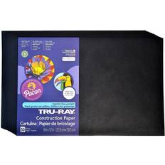 Black Sketch & Drawing Pads PAC103061 Tru-Ray Construction Paper 12 X 18 Black