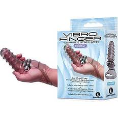 Icon Brands Vibrofinger Ribbed Finger Massager Smoke