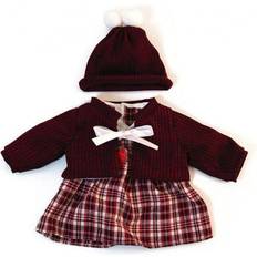 Miniland Dukker & Dukkehus Miniland Doll Clothes, Cold Weather Dress Set White