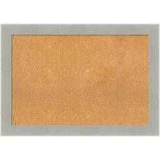 Glass Notice Boards Amanti Art Glam Linen Framed Cork Bulletin Memo Board Notice Board 104.1x73.7cm