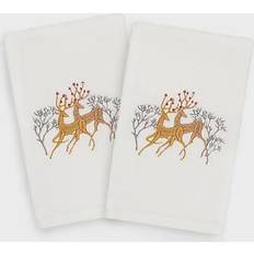 Christmas Deer Guest Towel White (76.2x40.64cm)