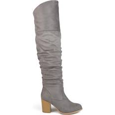 Journee Collection Kaison Wide Calf - Grey