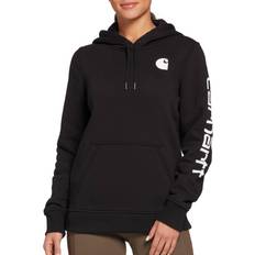 Carhartt Femme Hauts Carhartt Clarksburg Logo Sweat Dames Noir