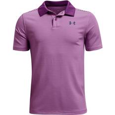 Stripes Polo Shirts Children's Clothing Under Armour Performance Stripe Polo Shirt - Purple