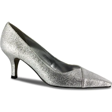 Heels & Pumps Easy Street Chiffon - Silver Metallic