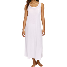 White Nightgowns Hanro Deluxe Long Tank Gown - White