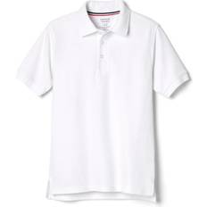Boy's Short Sleeve Pique Polo - White