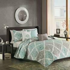 Polyester Duvet Covers Madison Park Montecito 6-pack Duvet Cover Blue