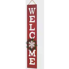 National Tree Company Winter Welcome Sign Wall Decor 17.8x106.7cm