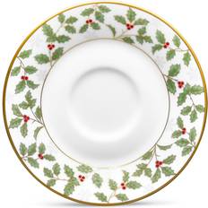 Noritake Holly and Berry Gold Saucer Plate 6" 4