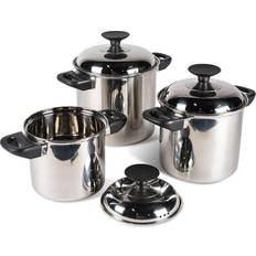 Saucepan Cooking Equipment Kampa Space Saving Cookware Pan Set