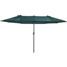 Best Parasols OutSunny 4.6M Outdoor Patio Umbrella Double-sided Crank Canopy Sunshade Green