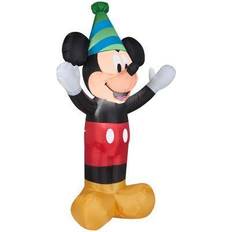 Party Decorations Gemmy Airblown Mickey with Party Hat Decor