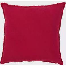 Saro Lifestyle Fringed Complete Decoration Pillows Red (50.8x50.8cm)