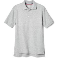 S Polo Shirts French Toast Boy's Short Sleeve Pique Polo - Heather Gray